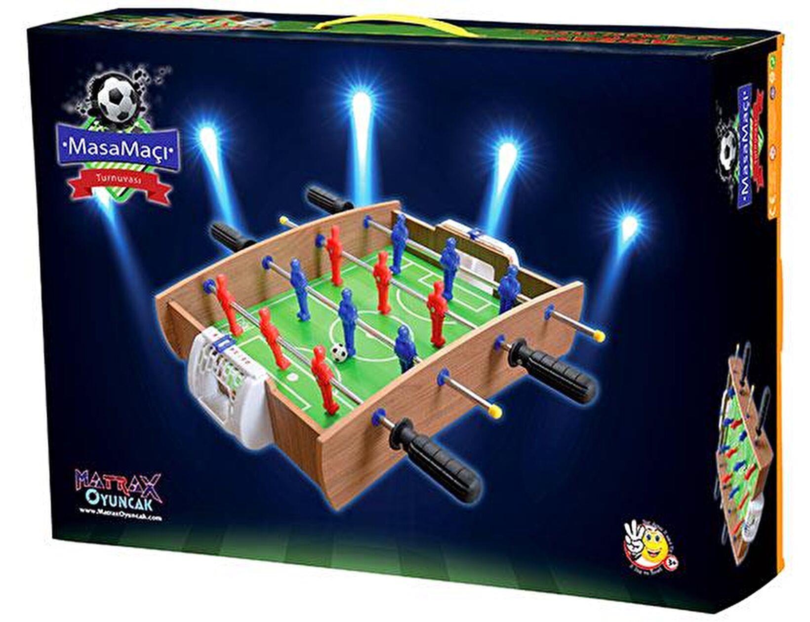 Matrax Oyuncak Ahşap Masa Maçı Oyunu Orta Boy Ayaklı