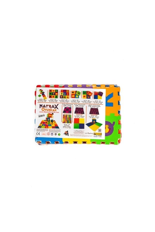 Matrax Oyuncak Eva Puzzle 12 X 12 Cm X 7 Mm Harfler Ve Sayılar