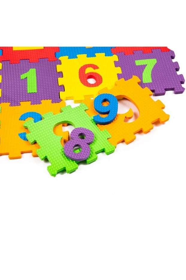 Matrax Oyuncak Eva Puzzle 12 X 12 Cm X 7 Mm Harfler Ve Sayılar