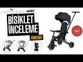 Merkür Bebe 9in1 Hawk Çift Yönlü Katlanabilir Yatabilir Ayak Destekli Üç Tekerlekli Bebek ve Çocuk Bisikleti Yeşil