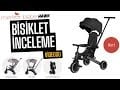 Merkür Bebe 9in1 Hawk Çift Yönlü Katlanabilir Yatabilir Ayak Destekli Üç Tekerlekli Bebek ve Çocuk Bisikleti Premium Gold
