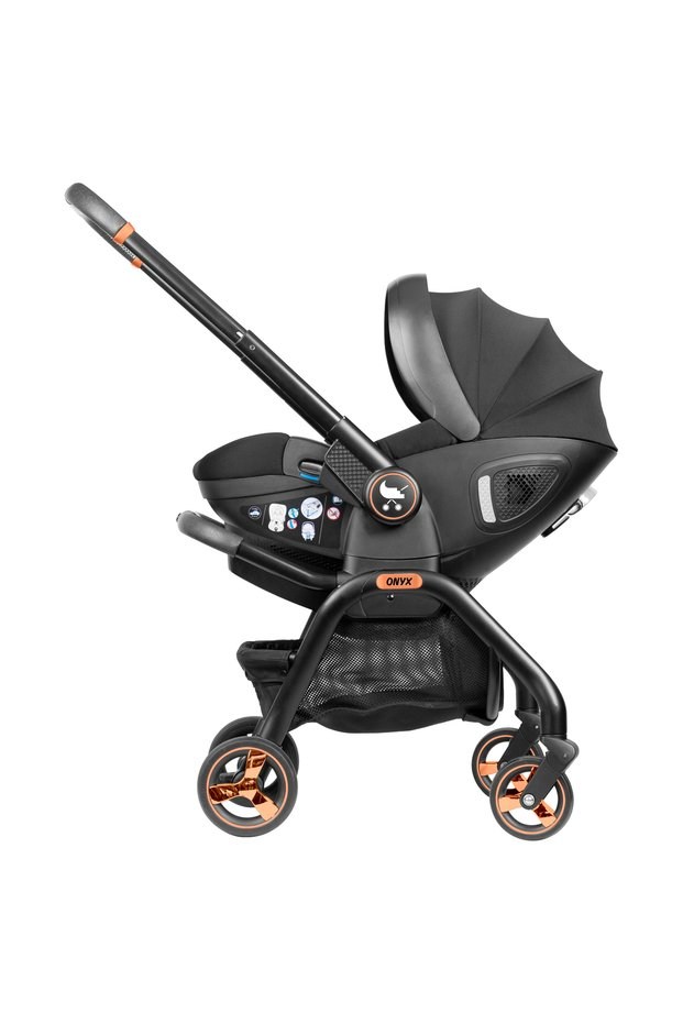 Merkür Bebe Merkür Bebe Onyx 2’si 1 Arada I-size Oto Koltuğu Ve Bebek Arabası, 0-13 Kg, Siyah