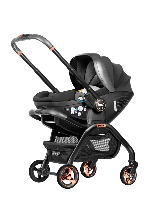 Merkür Bebe Merkür Bebe Onyx 2’si 1 Arada I-size Oto Koltuğu Ve Bebek Arabası, 0-13 Kg, Siyah