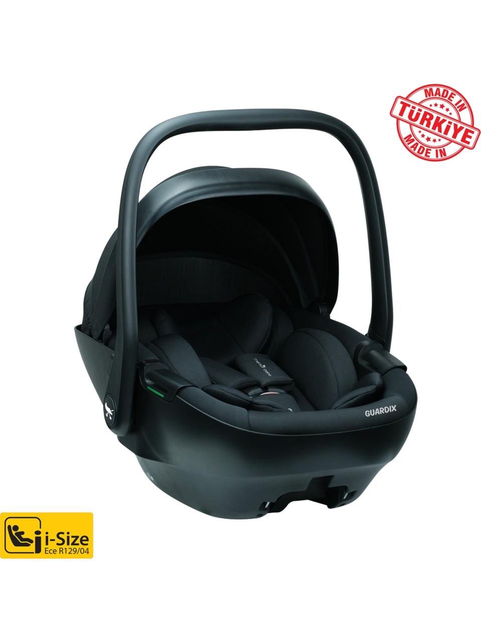Mima Creo Travel Sistem Bebek Arabası Siyah ( Guardix i-Size Oto Koltuğu Ana Kucağı 0-13 kg Siyah ) Birlikte Set