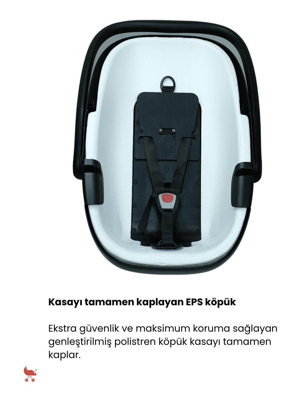 Mima Creo Travel Sistem Bebek Arabası Siyah ( Guardix i-Size Oto Koltuğu Ana Kucağı 0-13 kg Siyah ) Birlikte Set