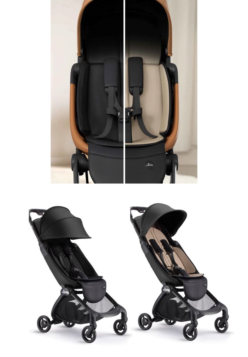 Mima Miro Kabin Boy Bebek Arabası Black ( Ön Bar + Adaptör Kit ) Hediyeli