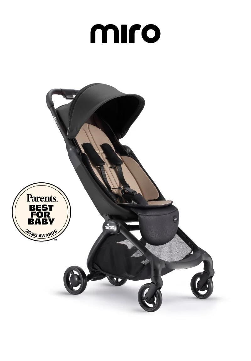 Mima Miro Kabin Boy Bebek Arabası Black ( Ön Bar + Adaptör Kit ) Hediyeli