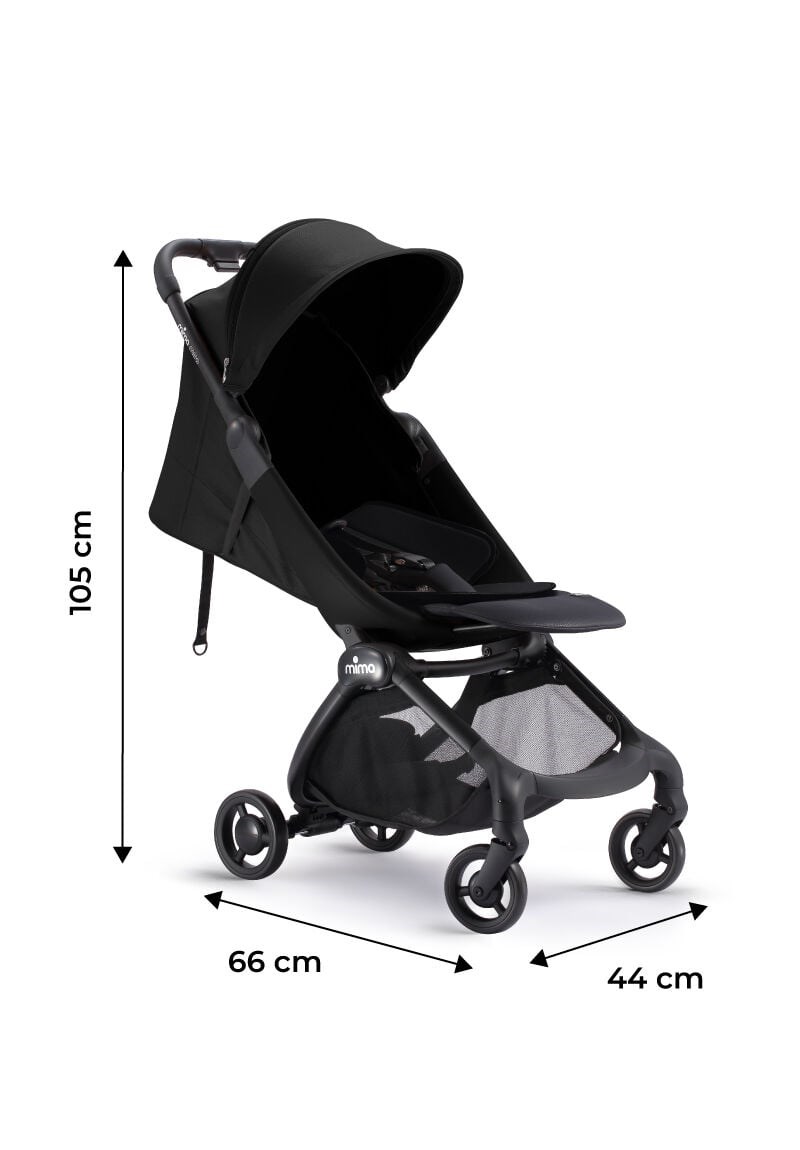 Mima Miro Kabin Boy Bebek Arabası Black ( Ön Bar + Adaptör Kit ) Hediyeli