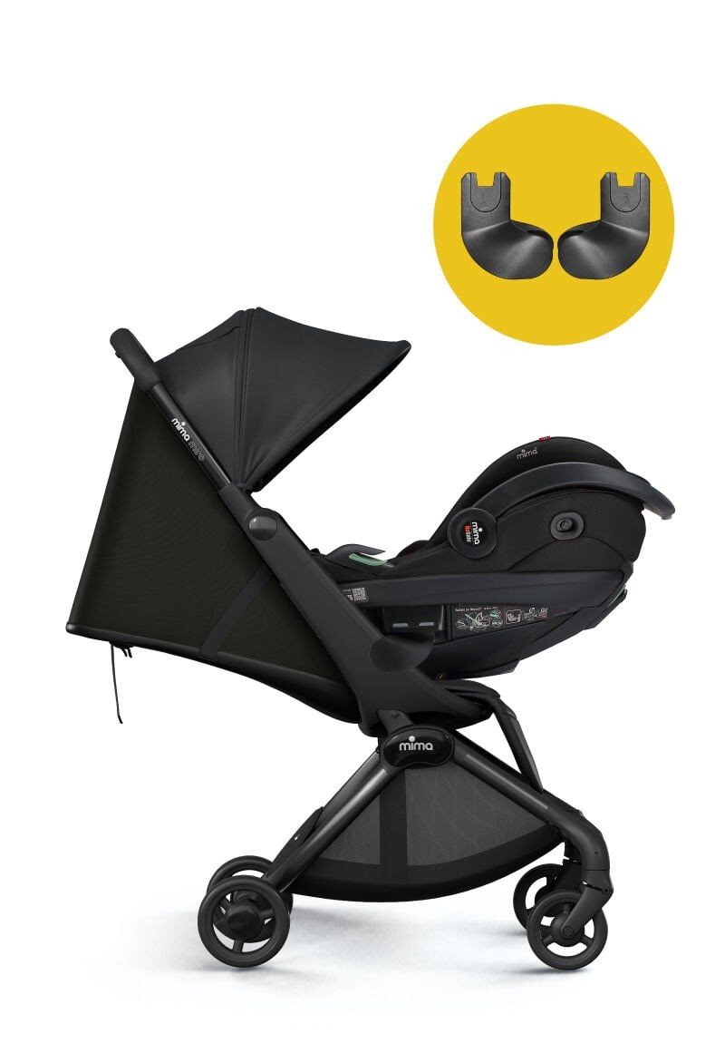 Mima Miro Kabin Boy Bebek Arabası Black ( Ön Bar + Adaptör Kit ) Hediyeli