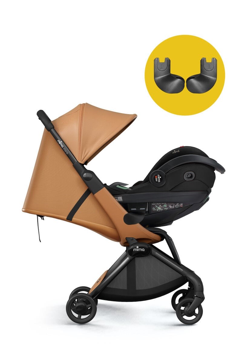 Mima Miro Kabin Boy Bebek Arabası Mocha ( Ön Bar + Adaptör Kit ) Hediyeli