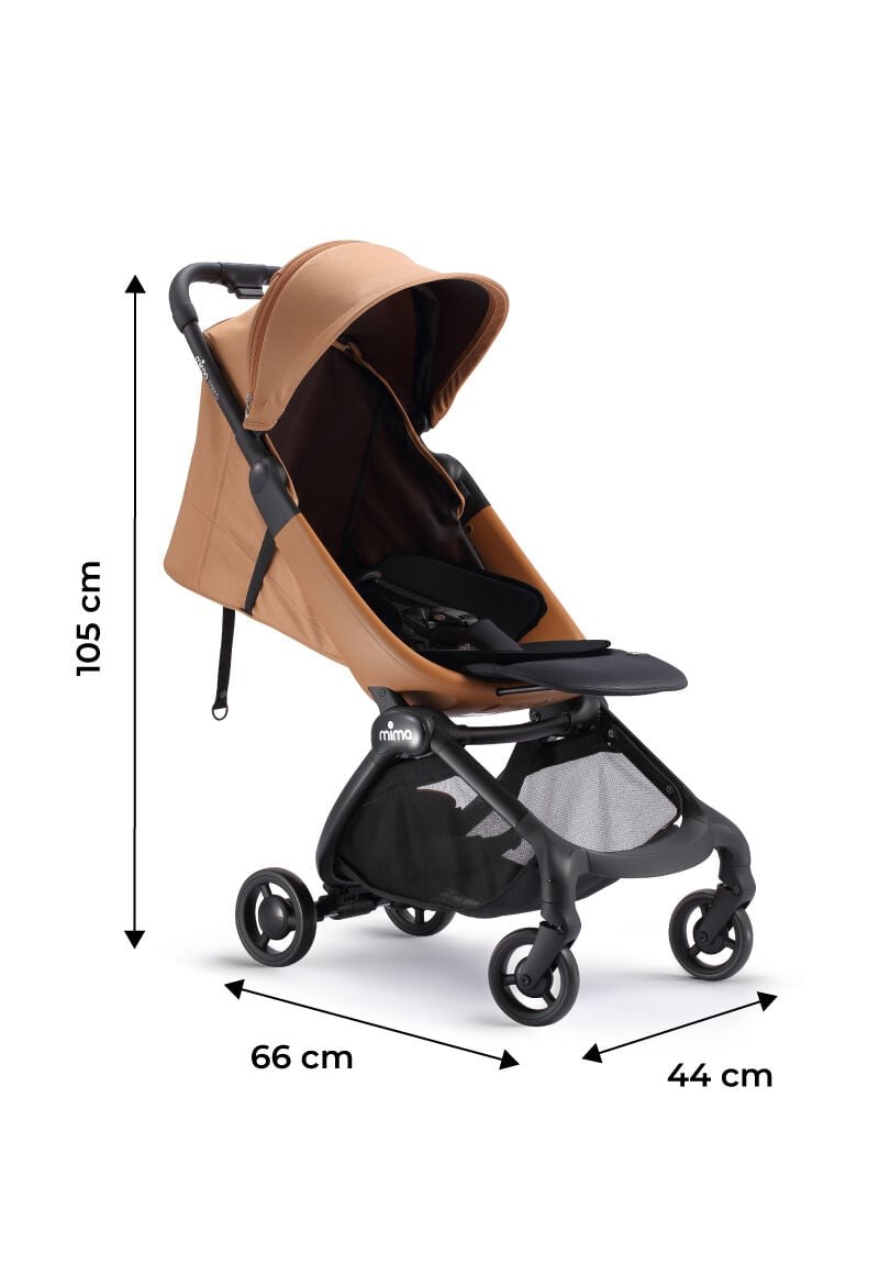 Mima Miro Kabin Boy Bebek Arabası Mocha ( Ön Bar + Adaptör Kit ) Hediyeli