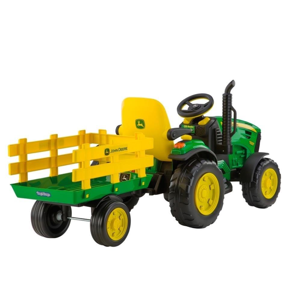 Peg Perego John Deere Ground Force With Trailer 12 Volt Akülü Traktör