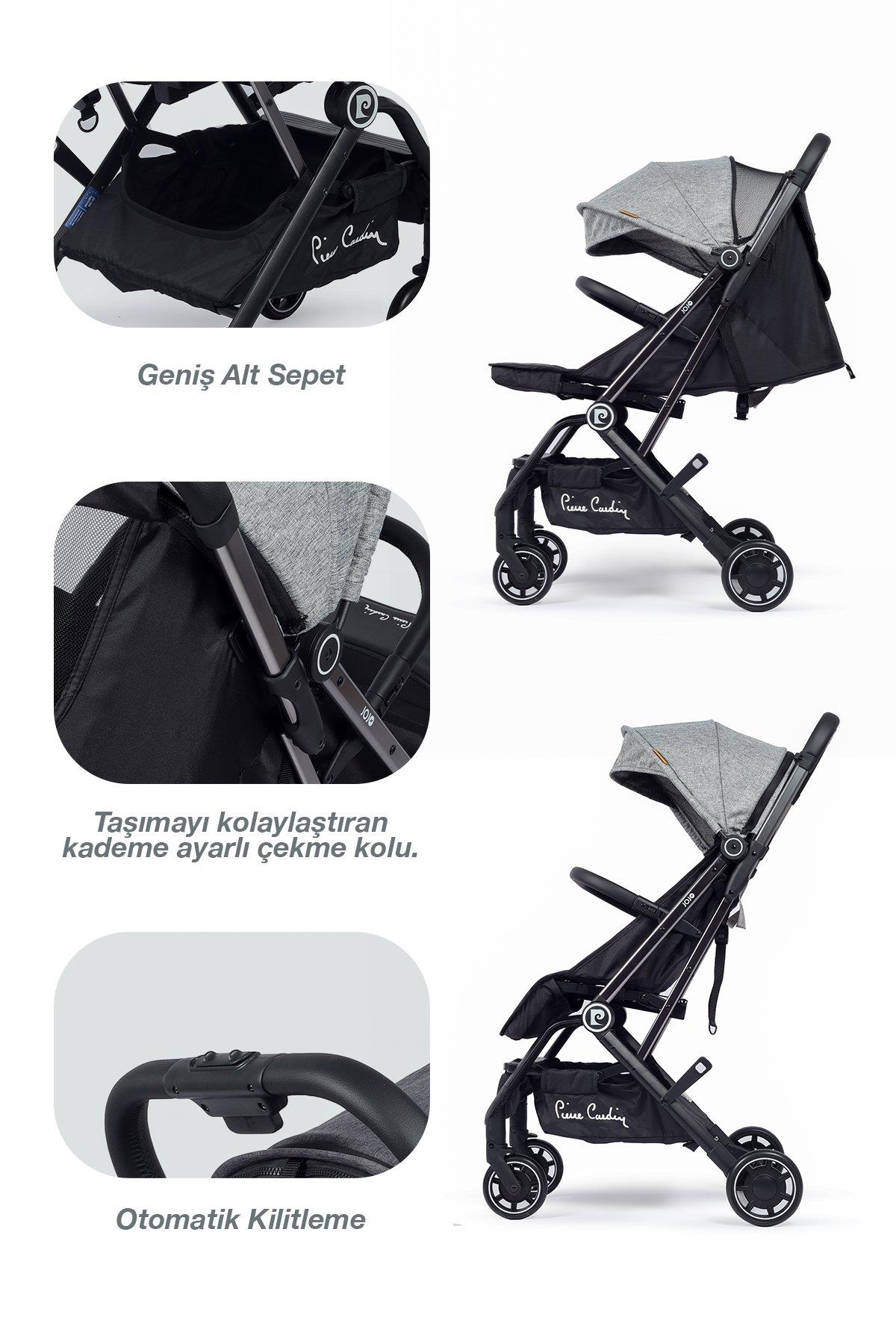 Pierre Cardin Jojo Bebek Arabası Gri