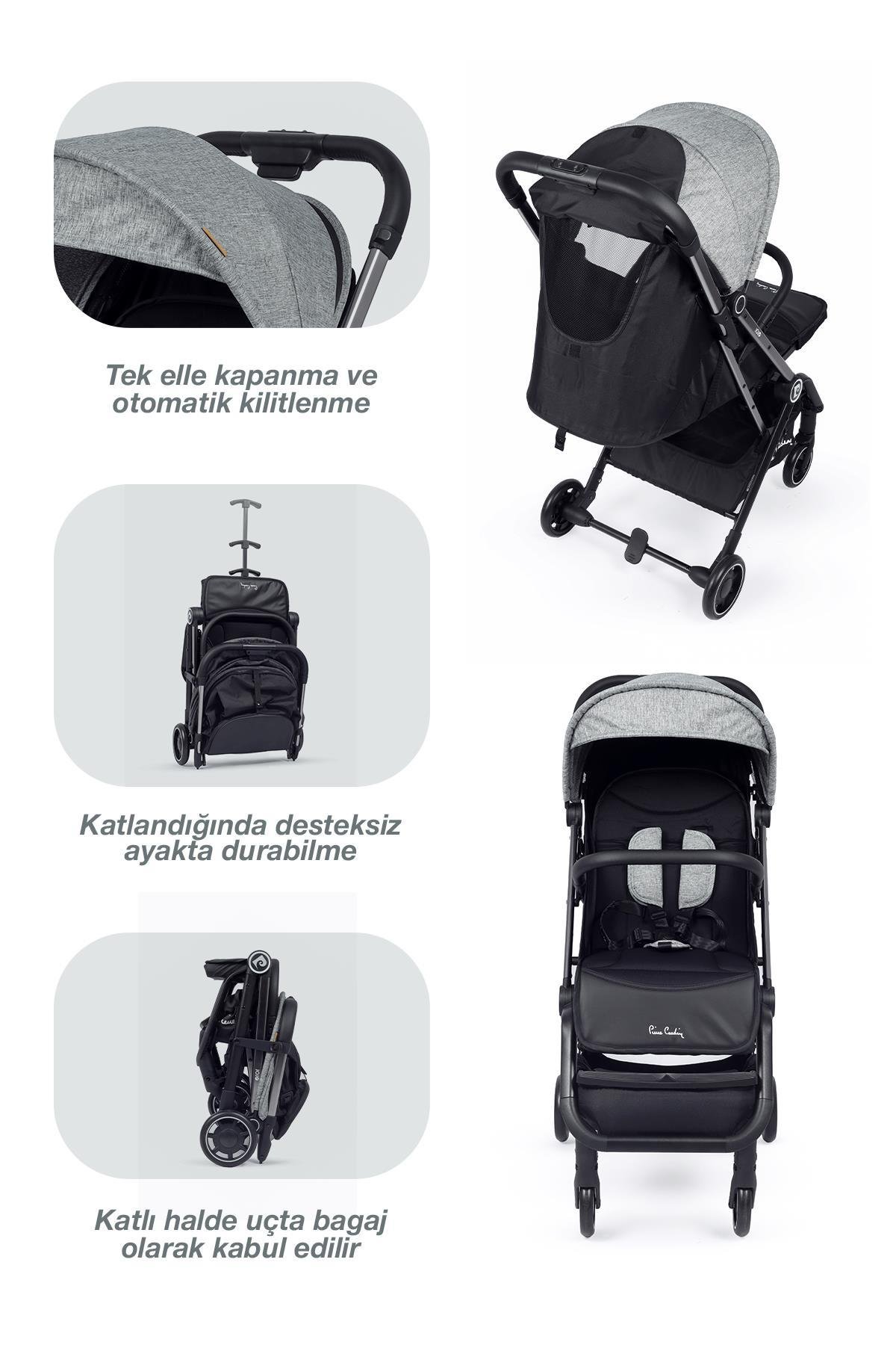 Pierre Cardin Jojo Bebek Arabası Gri