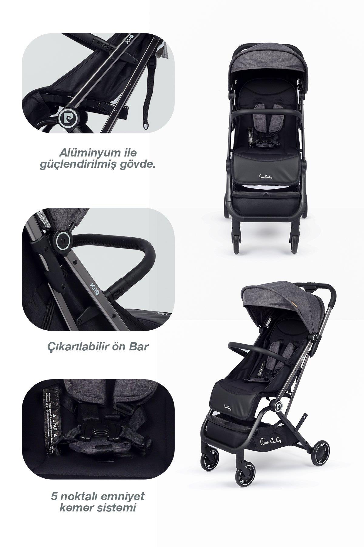 Pierre Cardin Jojo Bebek Arabası Siyah