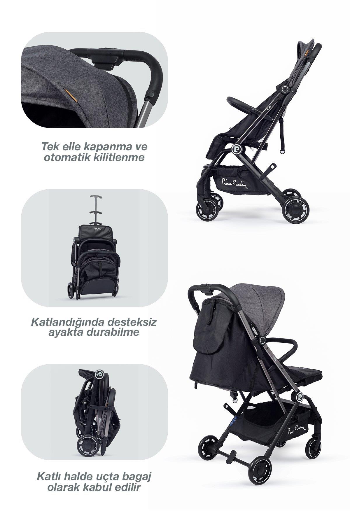 Pierre Cardin Jojo Bebek Arabası Siyah