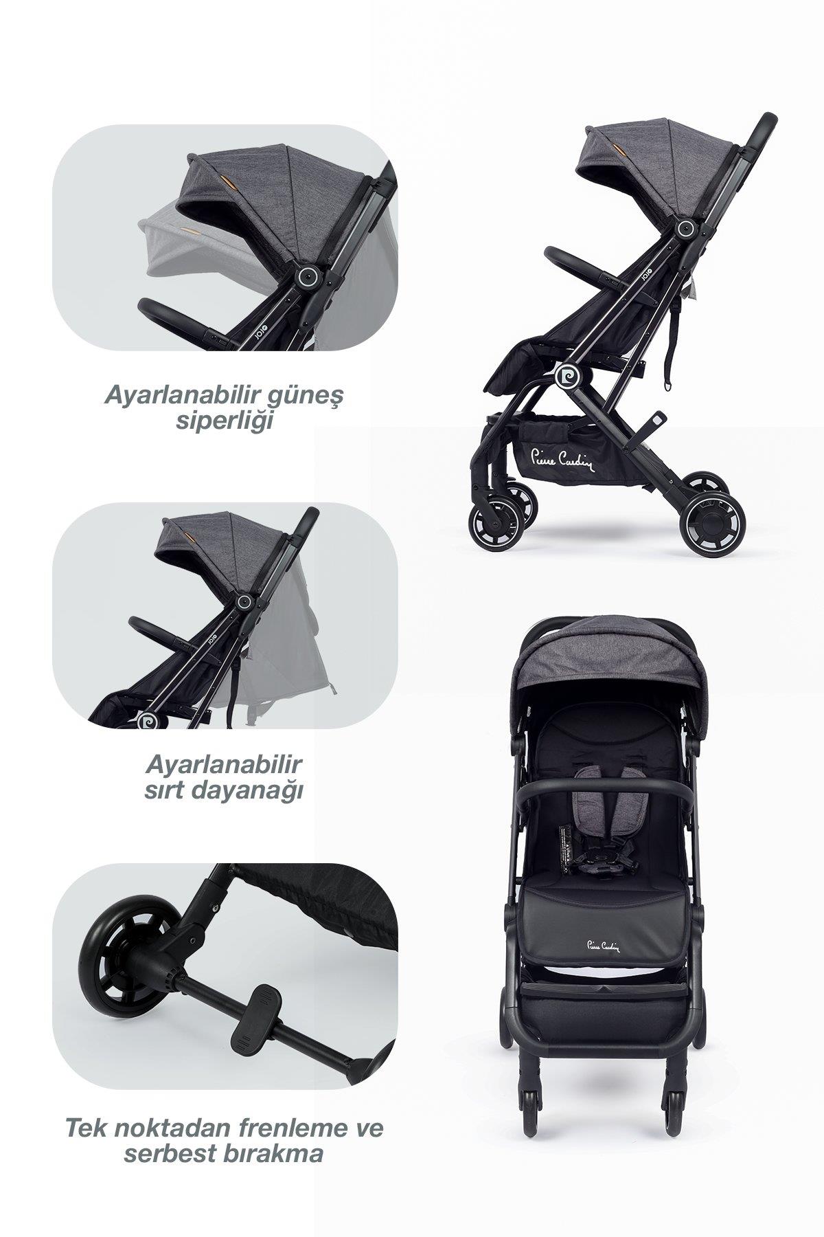 Pierre Cardin Jojo Bebek Arabası Siyah