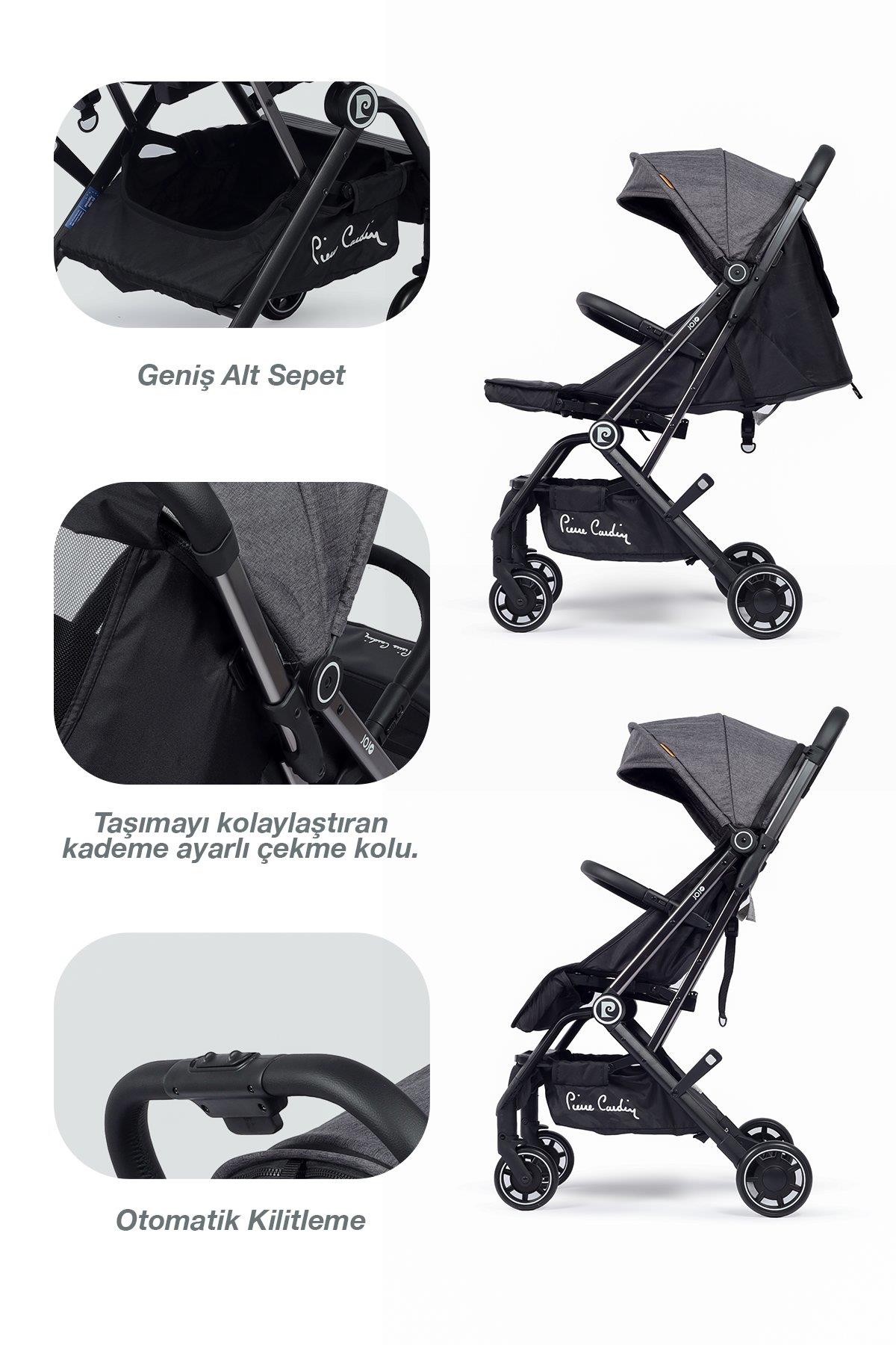 Pierre Cardin Jojo Bebek Arabası Siyah