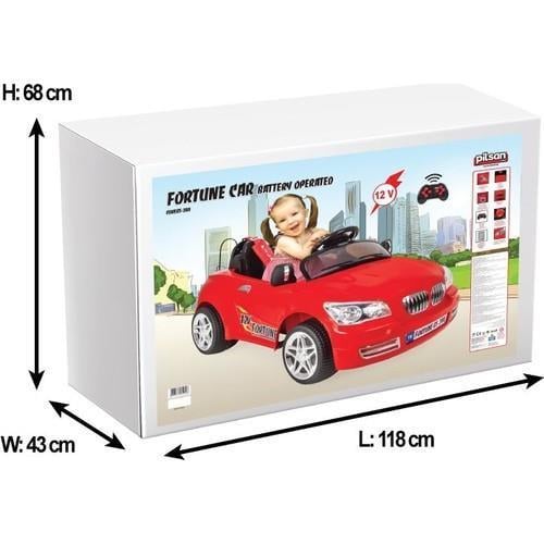 Pilsan Fortune Akülü Araba 12 Volt Kumandalı Kırmızı