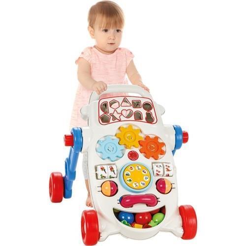 Pilsan Happy İlk Adım Arabası Aktiviteli Müzikli Yürüteç Mavi
