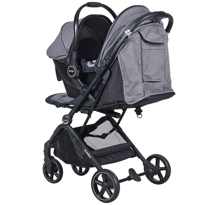 Prego 2032 Solo Travel Sistem Bebek Arabası Gri