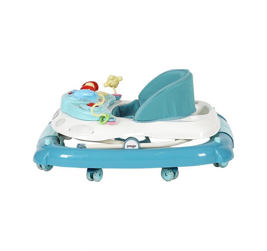 Prego Digo Sallanan Silikon Tekerlekli Bebek Yürüteci 5082 Mavi