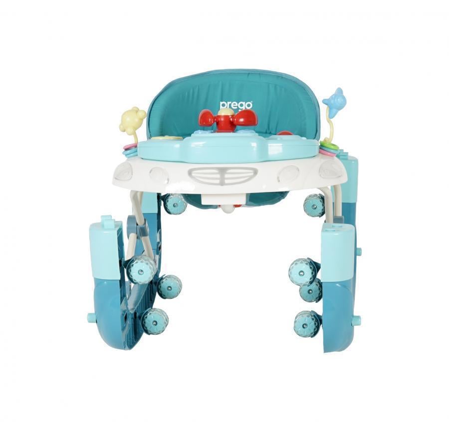 Prego Digo Sallanan Silikon Tekerlekli Bebek Yürüteci 5082 Mavi