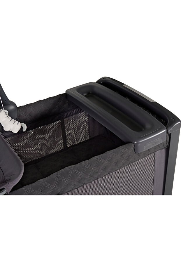 Prego Granada Otomatik Katlanabilen Anne Yanı Oyun Parkı Beşik 8077 Füme