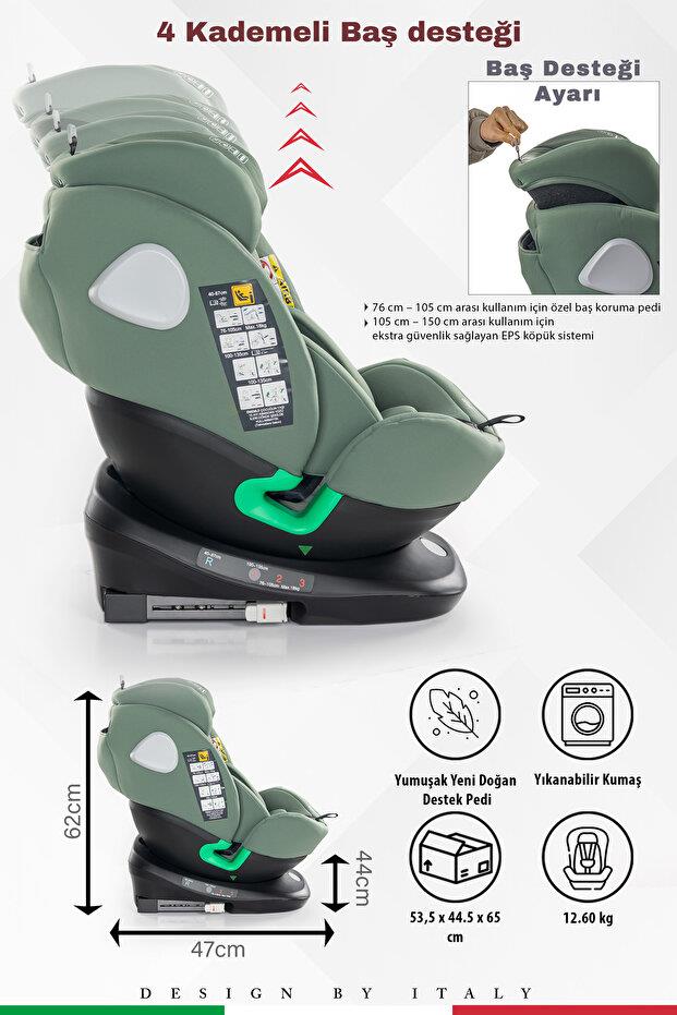 Prego Tronfix i-size ( 40 * 150 cm ) 0-36 Oto Koltuğu Yeşil