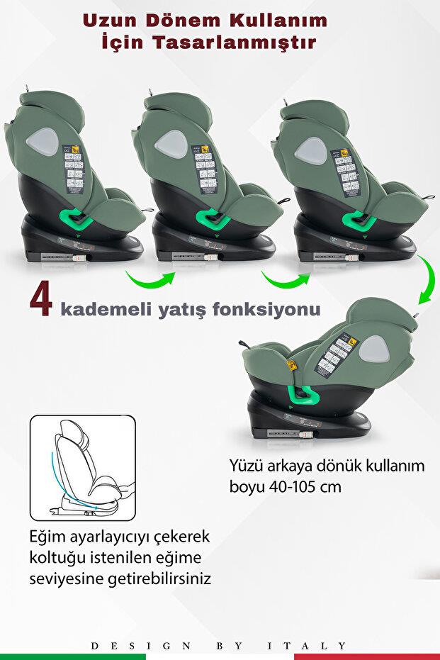 Prego Tronfix i-size ( 40 * 150 cm ) 0-36 Oto Koltuğu Yeşil