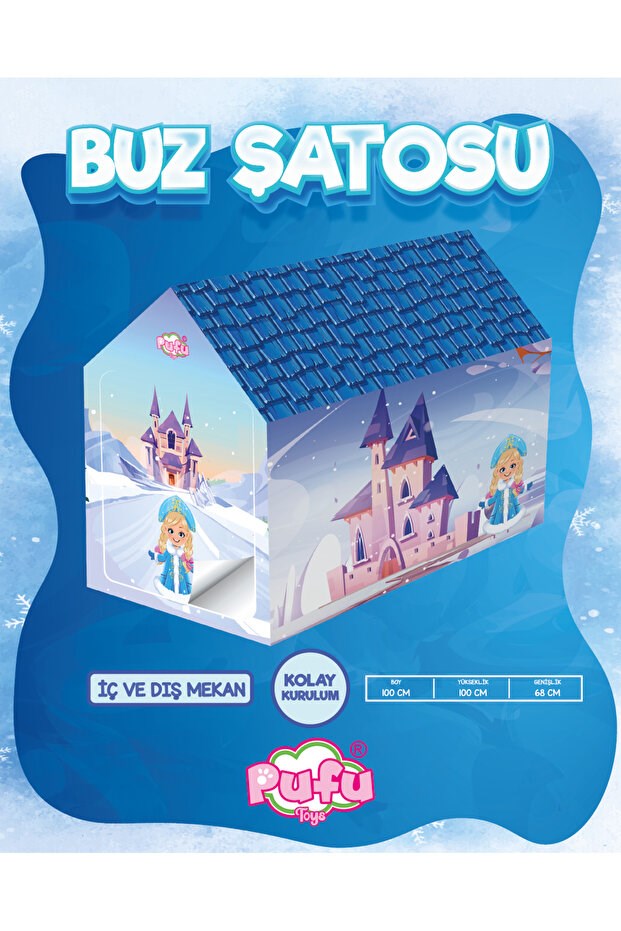 Pufu Toys 100*100*68 Buz Şatosu Oyun Çadırı