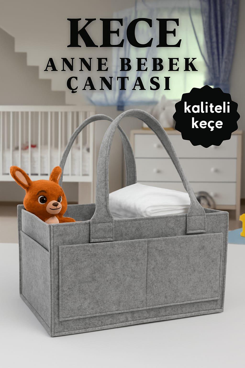 Sebi Çok Amaçlı Keçe Çanta Organizer Bej