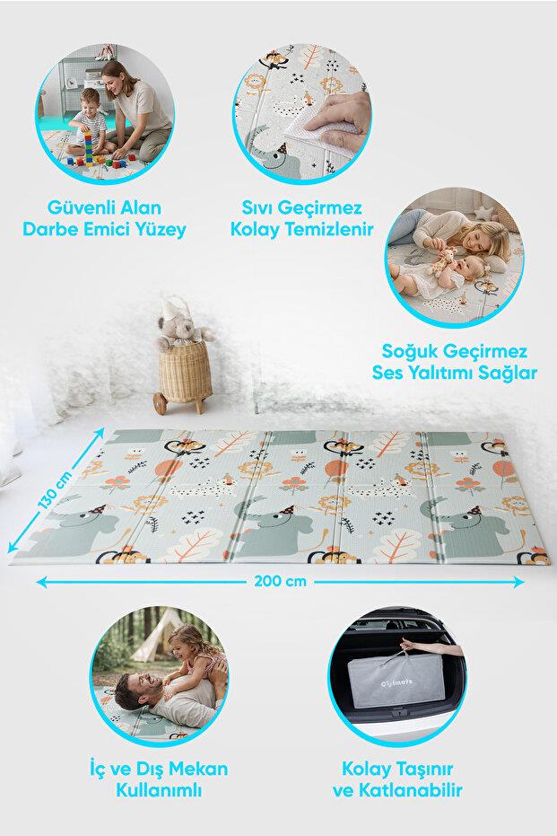 Serin Katlanır Oyun Matı Çift Taraflı 200*130
