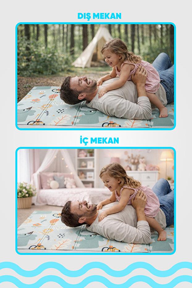 Serin Katlanır Oyun Matı Çift Taraflı 200*130