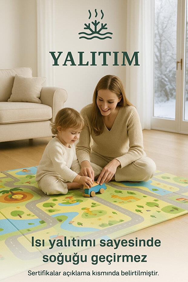 Serin Katlanır Oyun Matı Çift Taraflı 200*130