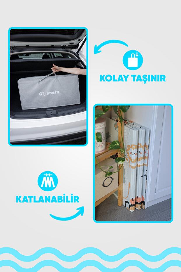 Serin Katlanır Oyun Matı Çift Taraflı 200*130