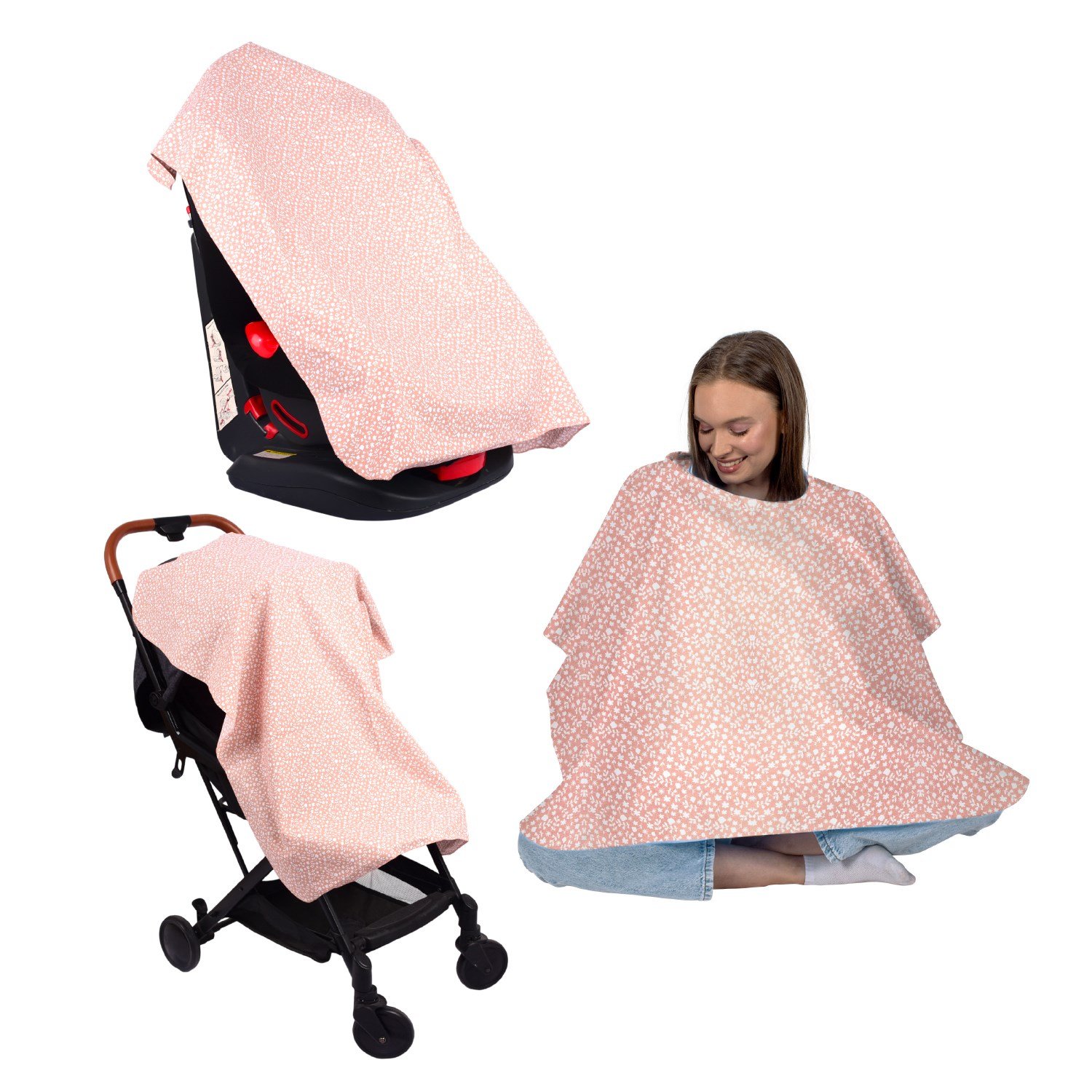 Sevi Bebe Anne Emzirme Örtüsü - Çıtır Çiçek Desen 6280-153