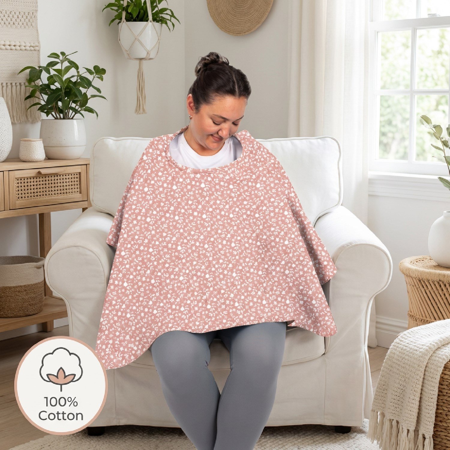 Sevi Bebe Anne Emzirme Örtüsü - Çıtır Çiçek Desen 6280-153