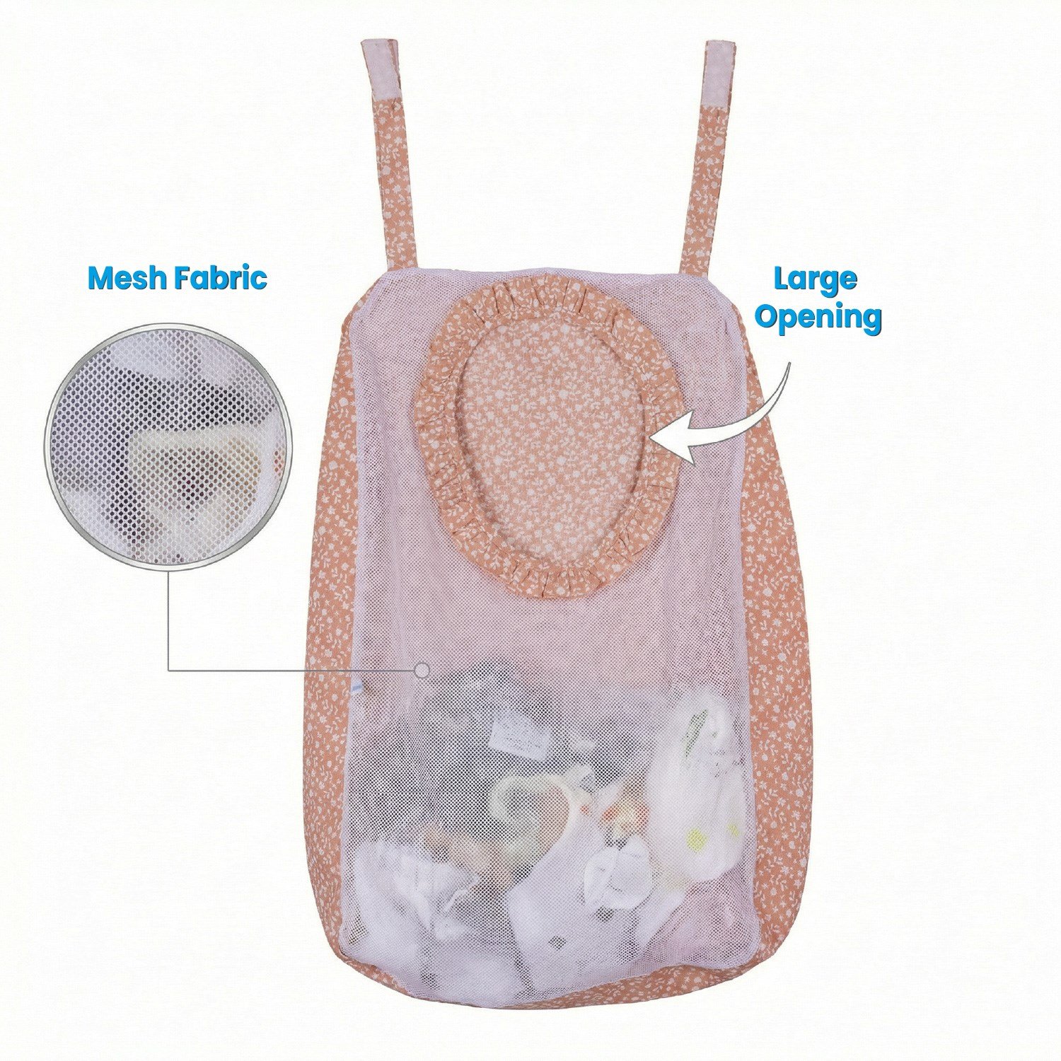 Sevi Bebe Kirli Çamaşır Torbası - Çıtır Çiçek Desen 83-153