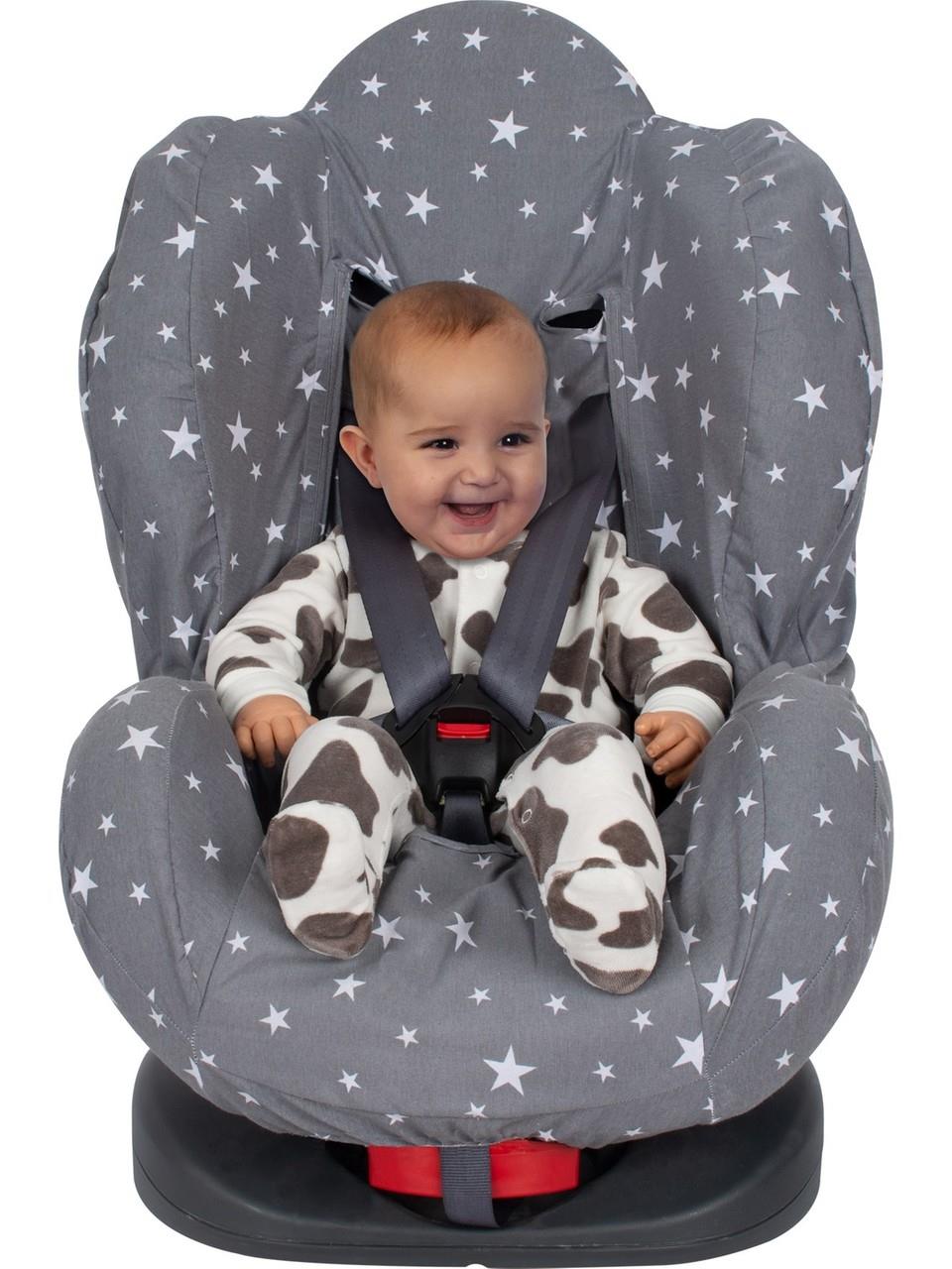 Sevi Bebe Oto Koltuk Kılıfı - Gri Yıldız 361-13