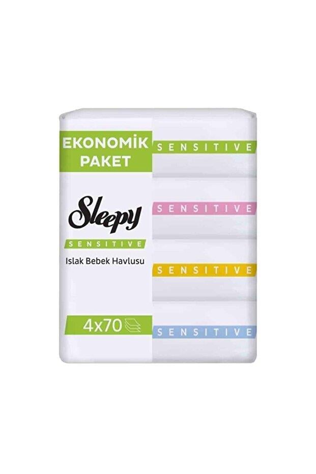 Sleepy Sensitive Islak Bebek Havlusu 4*70 li