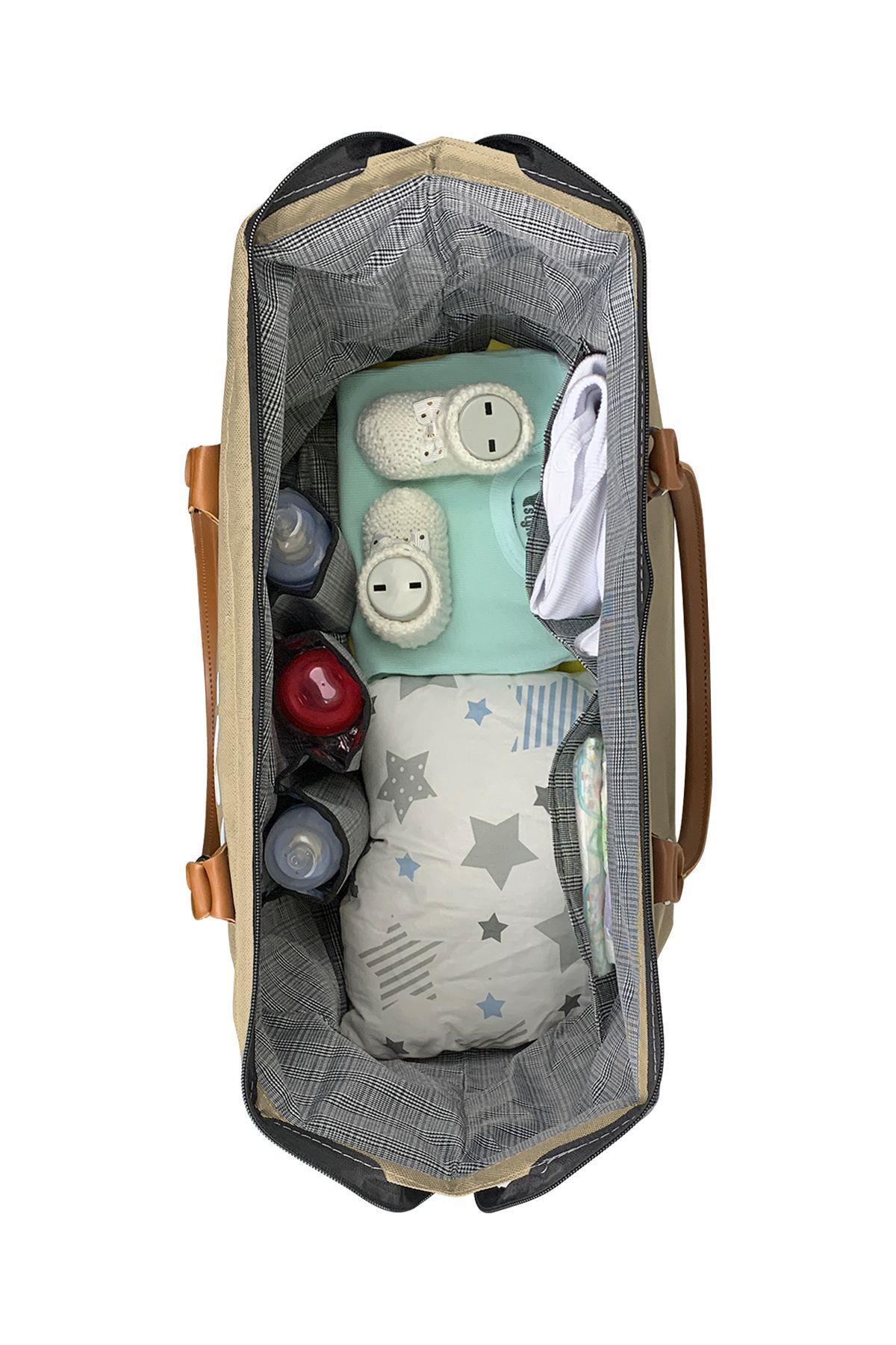 Stylo Byebye Mother Bag Anne Bebek Bakım ve Kadın Çantası ( Bej )