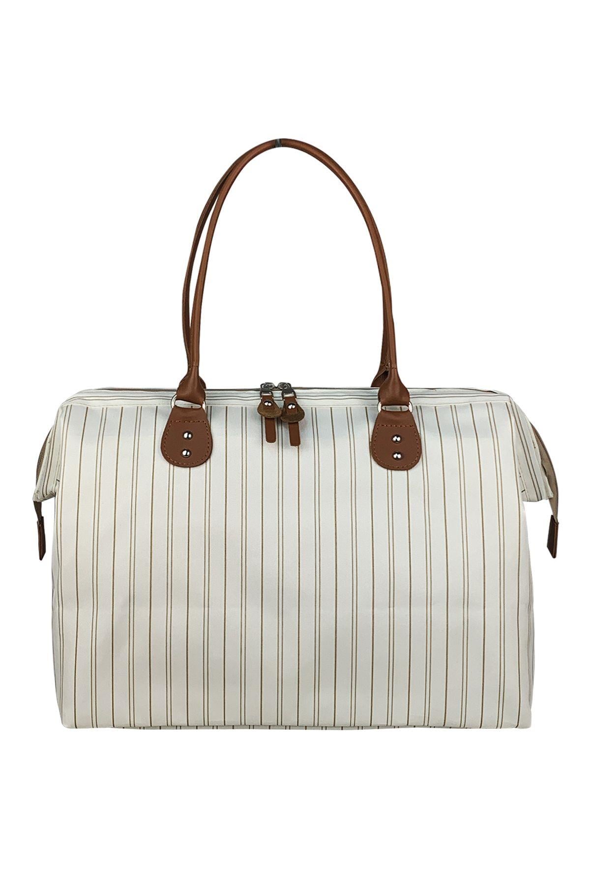 Stylo Mommy Bag USA Anne Bebek Bakım Ve Kadın Çantası ( Cizgili )