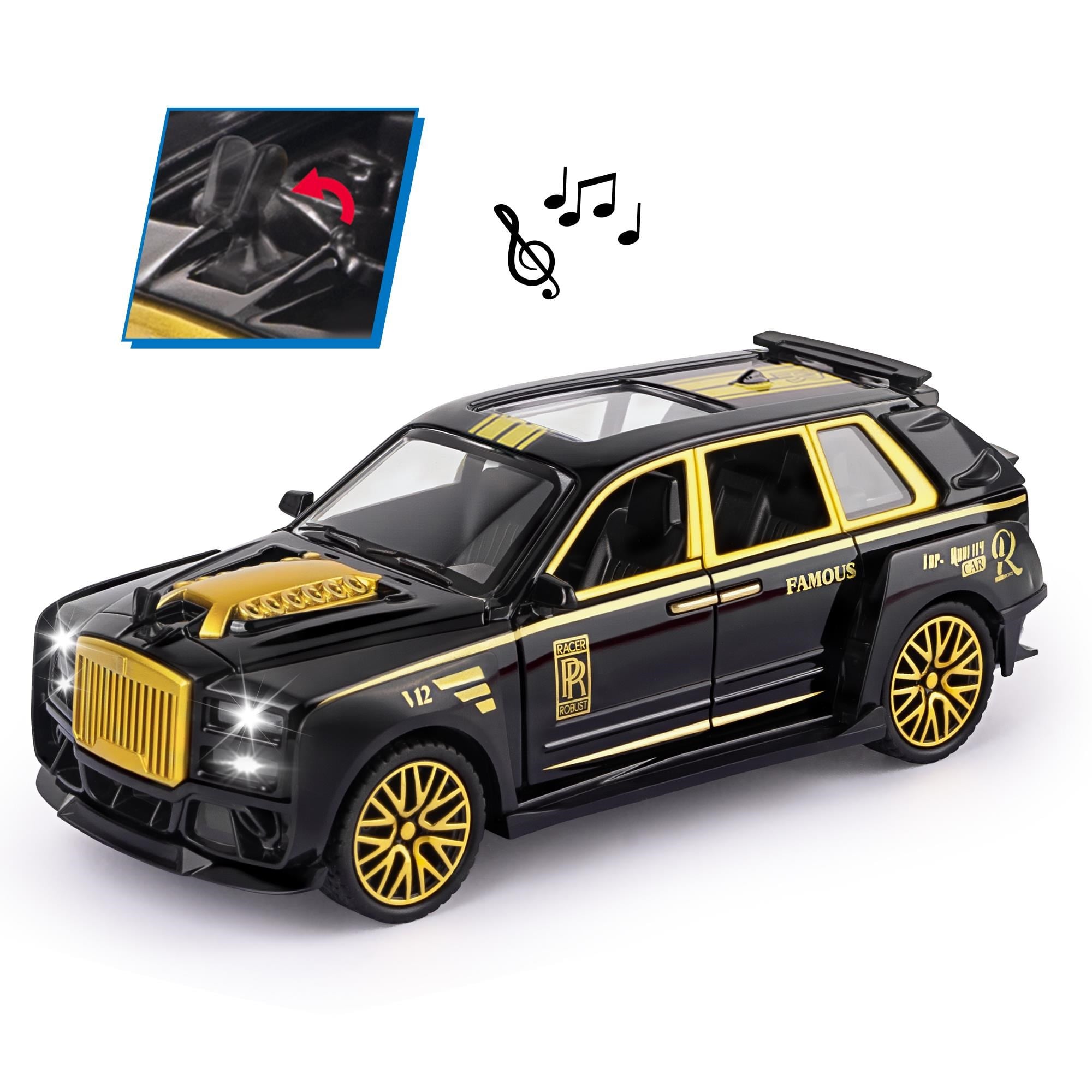 Toysan 1.28 Ölçek Kutulu Sesli Ve Işıklı Çek Bırak Metal Araba K633b10