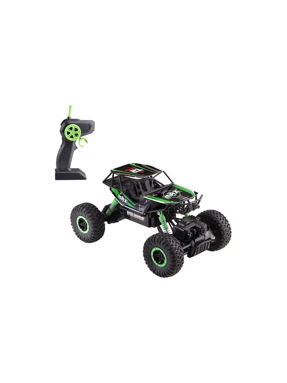 Toysan Oyuncak Rock Grawler 1:16 Ölçek 2.4 Ghz Çekişli Uzaktan Kumandalı Yeşil Buggy Jeep