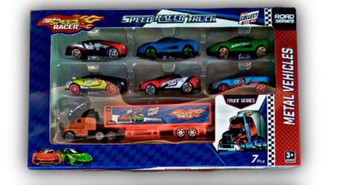 Toysan Toysan Tır Seti 6'lı Metal Arabalı Toy-46