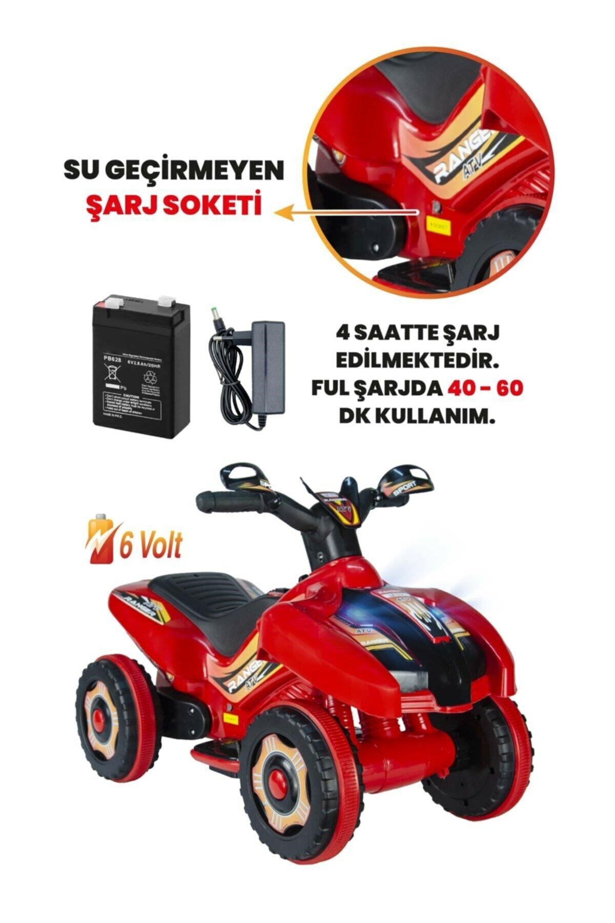 UJ Toys Safari 6V Akülü ATV Kırmızı
