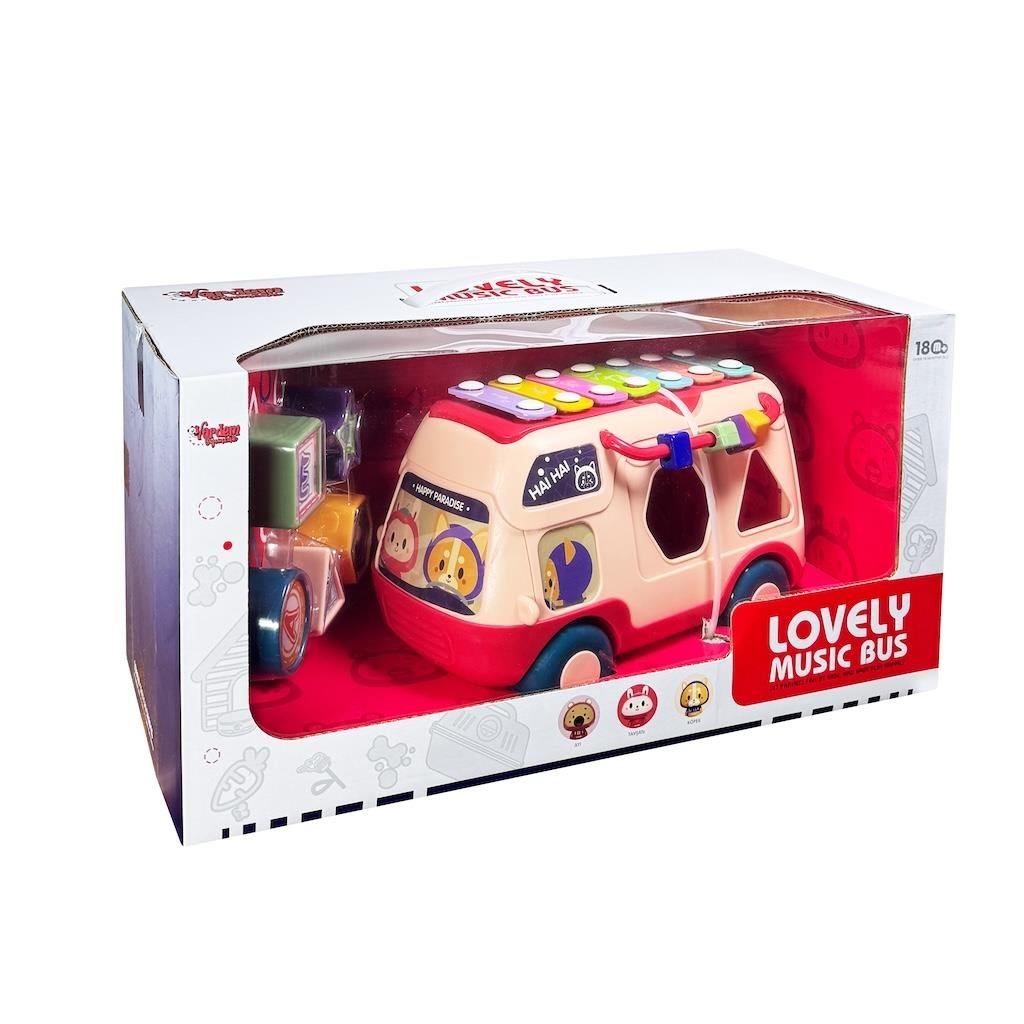 Vardem Eğitici Bul Tak ,Işıklı ve Müzikli Otobüs Karma Renk