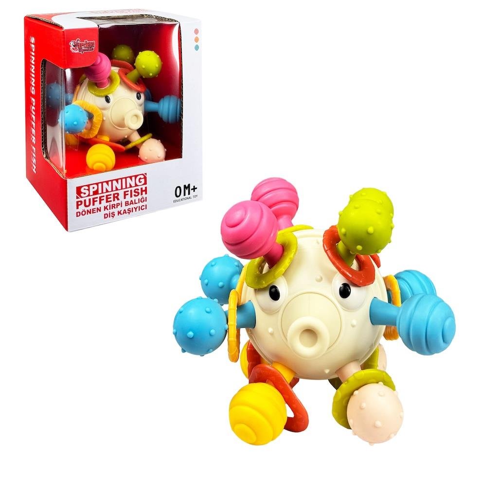 Vardem Eğitici Dönen Kirpi Balığı Bebek Aktivite Oyuncağı