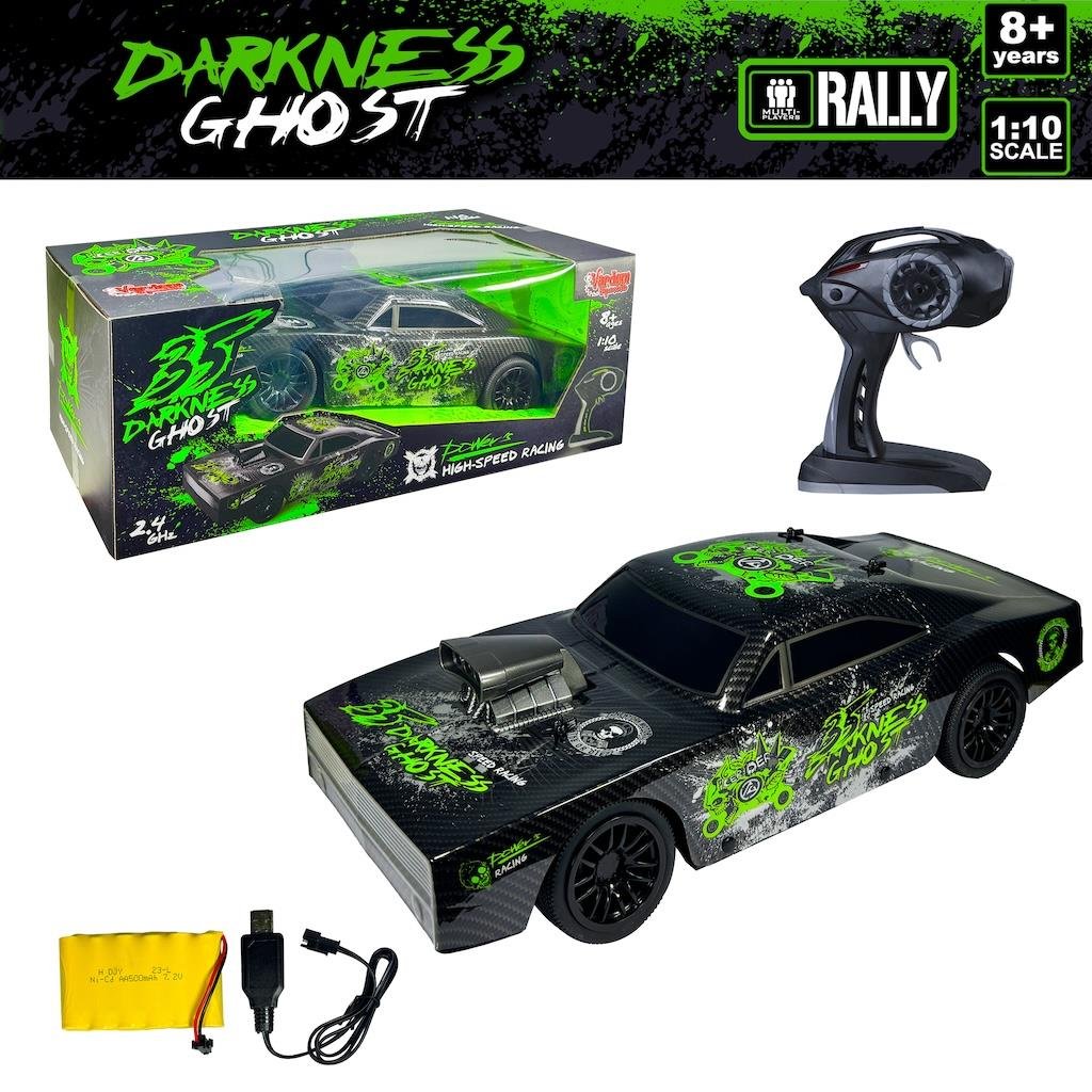 Vardem Uzaktan Kumandalı Full Fonksiyon 2.4G Şarjlı 1:10 Siyah Canavar Araba